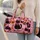 Pink Halloween Cats, Ghosts and Pumpkins for Spooky Autumn Getaways and Fall Festivities Quilted Weekend Bag - 2