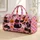 Pink Halloween Cats, Ghosts and Pumpkins for Spooky Autumn Getaways and Fall Festivities Quilted Weekend Bag - 1