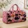 Pink Halloween Cats, Ghosts and Pumpkins for Spooky Autumn Getaways and Fall Festivities Quilted Weekend Bag - 4