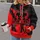 Red Crown And KING Motif For Bold Streetwear, Running, Fitness And Everyday Casual Style All-over Print Hoodie (Lightweight) - 2