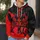 Red Crown And KING Motif For Bold Streetwear, Running, Fitness And Everyday Casual Style All-over Print Hoodie (Lightweight) - 5