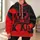Red Crown And KING Motif For Bold Streetwear, Running, Fitness And Everyday Casual Style All-over Print Hoodie (Lightweight) - 6