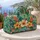 Tropical Hibiscus and Palm Leaves for Sunny Beach Getaways and Relaxed Weekend Escapes Quilted Weekend Bag - 5