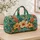 Tropical Hibiscus and Palm Leaves for Sunny Beach Getaways and Relaxed Weekend Escapes Quilted Weekend Bag - 4