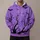 Purple Halloween Tree And Bat Scene For Spooky Autumn Night Celebrations And Parties All-over Print Hoodie (Lightweight) - 1
