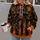 Orange-Brown Skull and Star Stripes for Rugged Commutes and Outdoor Weekend Wear All-over Print Hoodie (Lightweight) - 2