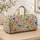 Coastal Wildflowers for Relaxed Weekend Getaways and Sunny Resort Escapes Quilted Weekend Bag - 4