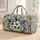 Coastal Botanical Geometric Motifs For Relaxed Weekend Getaways And Resort Escapes Quilted Weekend Bag - 1