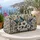 Coastal Botanical Geometric Motifs For Relaxed Weekend Getaways And Resort Escapes Quilted Weekend Bag - 5