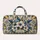 Coastal Botanical Geometric Motifs For Relaxed Weekend Getaways And Resort Escapes Quilted Weekend Bag - 6