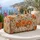 Apricot Roses and Botanical Leaves for Sunny Coastal Getaways and Relaxed Travel Days Quilted Weekend Bag - 5