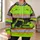 Fluorescent Excavator Workwear for Construction Sites and Outdoor Projects All-over Print Hoodie (Lightweight) - 6