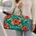 Tropical Hibiscus and Seashells for Beach Days, Island Getaways and Summer Travel Escapes Quilted Weekend Bag - 2