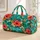 Tropical Hibiscus and Seashells for Beach Days, Island Getaways and Summer Travel Escapes Quilted Weekend Bag - 1