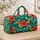 Tropical Hibiscus and Seashells for Beach Days, Island Getaways and Summer Travel Escapes Quilted Weekend Bag - 4