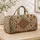 Terracotta Boho Medallions for Beach Getaways, Weekend Escapes and Relaxed Travel Quilted Weekend Bag - 4