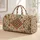 Terracotta Boho Medallions for Beach Getaways, Weekend Escapes and Relaxed Travel Quilted Weekend Bag - 1