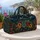 Bohemian Roses, Sunflowers and Moonlit Mountains for Beach and Camping Getaways Quilted Weekend Bag - 5