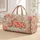 Coral Peony and Wildflower Florals for Coastal Getaways and Relaxed Weekend Escapes Quilted Weekend Bag - 1