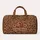 Warm Leopard Spots and Vintage Roses for Bohemian Beach Travel and Weekend Getaways Quilted Weekend Bag - 6