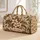 Sepia Tropical Palm And Plumeria For Coastal Getaways And Relaxed Resort Escapes Quilted Weekend Bag - 1