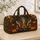 Autumn Skeleton Hands Pumpkins and Wildflowers for Halloween Getaways and Fall Travel Quilted Weekend Bag - 4