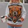 Roaring Bear Head And Distressed Orange Stripes For Game Day Spirit And Tailgate Style All-over Print Hoodie (Lightweight) - 2