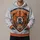 Roaring Bear Head And Distressed Orange Stripes For Game Day Spirit And Tailgate Style All-over Print Hoodie (Lightweight) - 1
