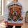Roaring Bear Head And Distressed Orange Stripes For Game Day Spirit And Tailgate Style All-over Print Hoodie (Lightweight) - 6