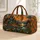 Rustic Cabin, Pine Forest And Mountain Sunset For Camping And Weekend Getaways Outdoors Quilted Weekend Bag - 1