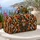 Halloween Harlequin Skulls, Pumpkins and Bows for Seasonal Travel and Autumn Getaways Quilted Weekend Bag - 5