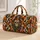 Halloween Harlequin Skulls, Pumpkins and Bows for Seasonal Travel and Autumn Getaways Quilted Weekend Bag - 1