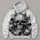 Skull, Playing Cards And Dice For Casino Nights And Everyday Alternative Style All-over Print Hoodie (Lightweight) - 4