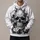 Skull, Playing Cards And Dice For Casino Nights And Everyday Alternative Style All-over Print Hoodie (Lightweight) - 1