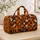 Halloween Skull And Pumpkin Faces For Spooky Seasonal Travel And Weekend Getaways Quilted Weekend Bag - 4