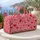 Blush and Crimson Hearts for Romantic Beach Getaways and Sweet Weekend Escapes Quilted Weekend Bag - 5