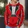 Red Ringmaster Tuxedo Costume for Halloween Parties and Circus-Themed Celebrations All-over Print Hoodie (Lightweight) - 5