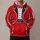 Red Ringmaster Tuxedo Costume for Halloween Parties and Circus-Themed Celebrations All-over Print Hoodie (Lightweight) - 1