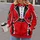 Red Ringmaster Tuxedo Costume for Halloween Parties and Circus-Themed Celebrations All-over Print Hoodie (Lightweight) - 2