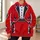 Red Ringmaster Tuxedo Costume for Halloween Parties and Circus-Themed Celebrations All-over Print Hoodie (Lightweight) - 6