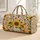 Golden Sunflower and Wildflower Garden for Bohemian Travel and Beach Getaways Quilted Weekend Bag - 1