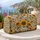 Golden Sunflower and Wildflower Garden for Bohemian Travel and Beach Getaways Quilted Weekend Bag - 5