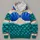 Mermaid Shell Bodice and Teal Scales for Fantasy Dress-Up and Halloween Gift Ideas All-over Print Hoodie (Lightweight) - 4