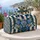 Navy and Ivory Cabana Stripes for Beach Getaways and Relaxed Summer Travel Lovers Quilted Weekend Bag - 5