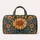 Mosaic Sunflowers and Geometric Tiles for Sunny Beach Days and Relaxed Weekend Getaways Quilted Weekend Bag - 6