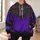 Purple And Black Space Ranger Costume Look For Halloween Parties And Toy-Themed Events All-over Print Hoodie (Lightweight) - 6