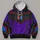 Purple And Black Space Ranger Costume Look For Halloween Parties And Toy-Themed Events All-over Print Hoodie (Lightweight) - 4