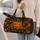 Halloween Pumpkin And Bat Motifs For Spooky Seasonal Getaways And Autumn Gift Giving Quilted Weekend Bag - 2