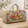 Watercolor Tulips and Green Leaves for Sunny Beach Getaways and Spring Travel Days Quilted Weekend Bag - 4
