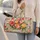 Watercolor Tulips and Green Leaves for Sunny Beach Getaways and Spring Travel Days Quilted Weekend Bag - 2